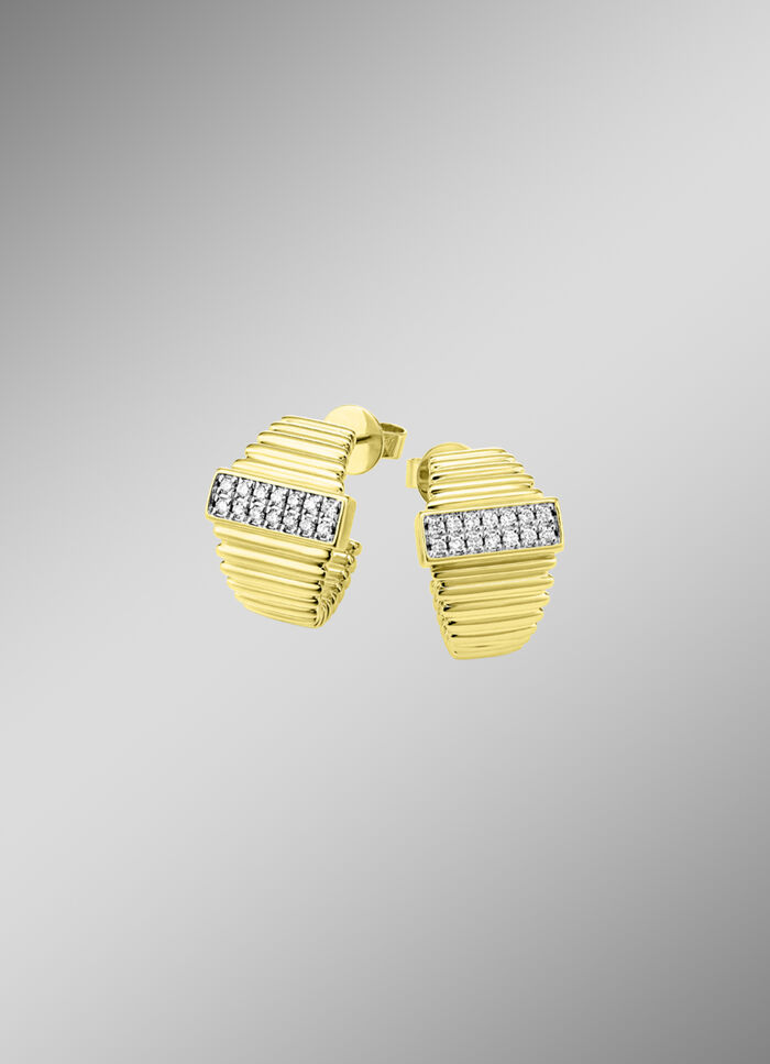 Brillant-Ohrstecker mit 28 Brillanten 