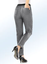 Superbequeme Power-Stretch-Jeans mit spezieller Bundverarbeitung MITTELGRAU