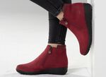 ELENA EDEN Stiefelette mit Nappaleder-Besatz 