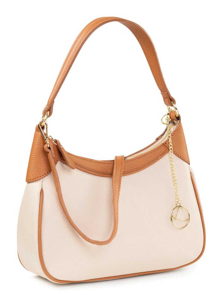 Laurina, Tasche, Damen, mit abnehmbarem, verstellbarem Umh&auml;ngeriemen BEIGE-BRAUN