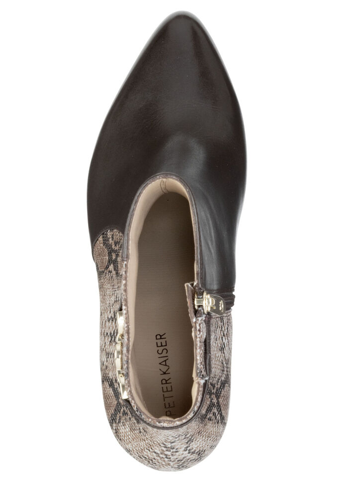 Peter Kaiser, trendige Damen-Stiefeletten, mit Reißverschluss TAUPE-MOKKA