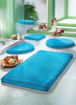 Mesana Badgarnitur mit rutschhemmender R&uuml;ckseite T&Uuml;RKIS