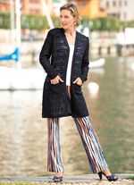 Long-Strickjacke mit Ajourdessin MARINE