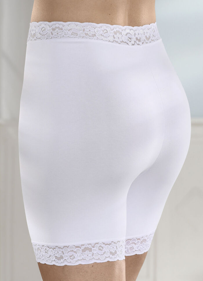 Dreierpack Schlüpfer mit Spitzenbandabschlüssen 