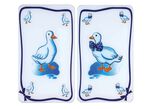 Herdabdeckplatten Gänse, 2er-Set 