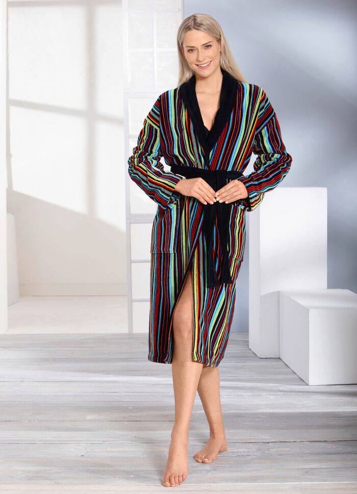 Bademantel mit Schalkragen 