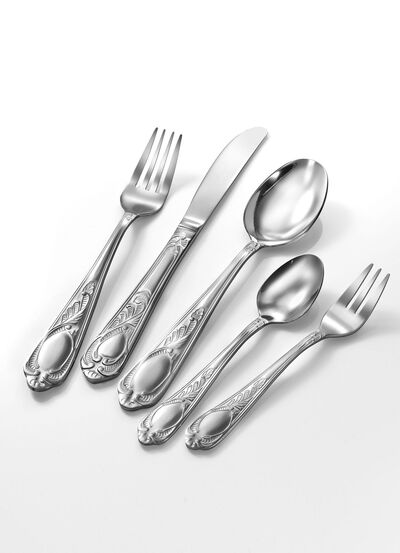 Mulex Menübesteck Rococo aus rostfreiem 18/0 Edelstahl 