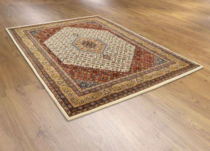 Handgetuftete Br&uuml;cken und Teppiche aus 100% Schurwolle BEIGE