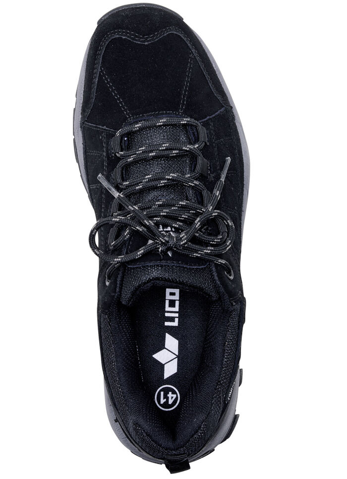 Atmungsaktive Herren-Schn&uuml;rschuhe, mit herausnehmbarem Fu&szlig;bett SCHWARZ