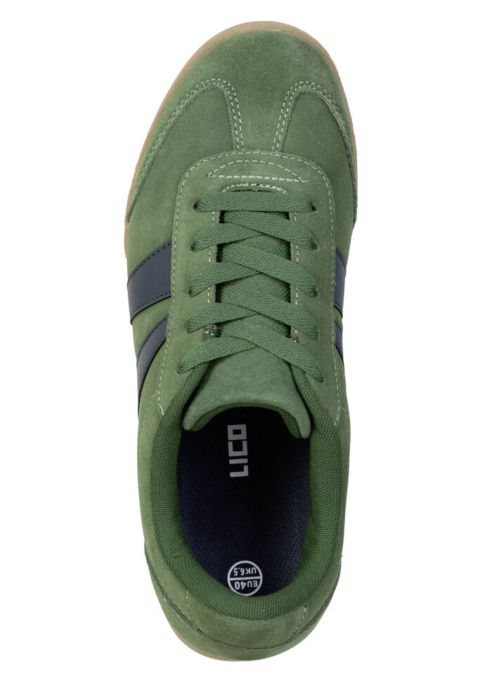 Sportliche Herren-Sneaker, mit herausnehmbarem Fußbett GRÜN-MARINE