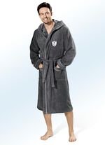 Bademantel mit Kapuze GRAFIT