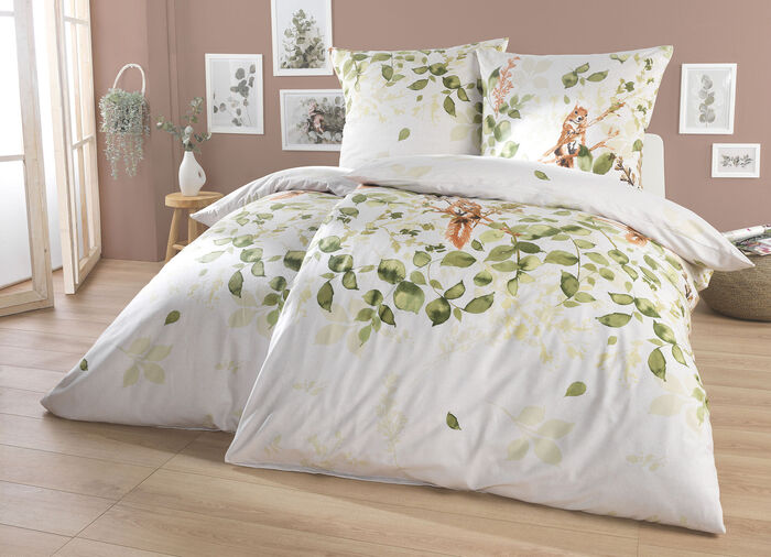 Bettw&auml;sche-Garnitur in Feinbiber 