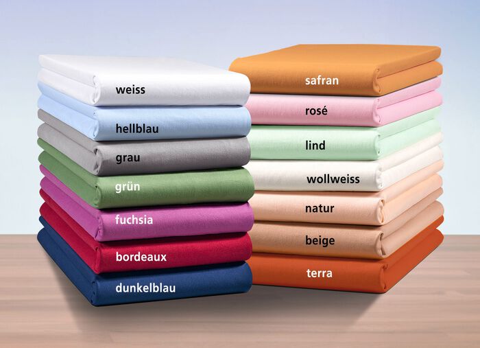 Bella Donna Zwirn-Jersey-Stretch Spannbetttuch FUCHSIA