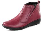 Gemini, bequeme Damen-Boots, Weite G, mit herausnehmbarem Fu&szlig;bett BORDEAUX