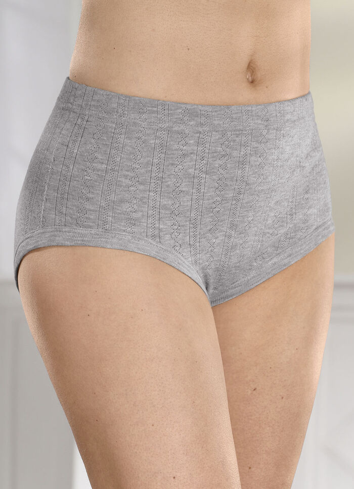 F&uuml;nferpack Slips mit Jacquard-Dessin 