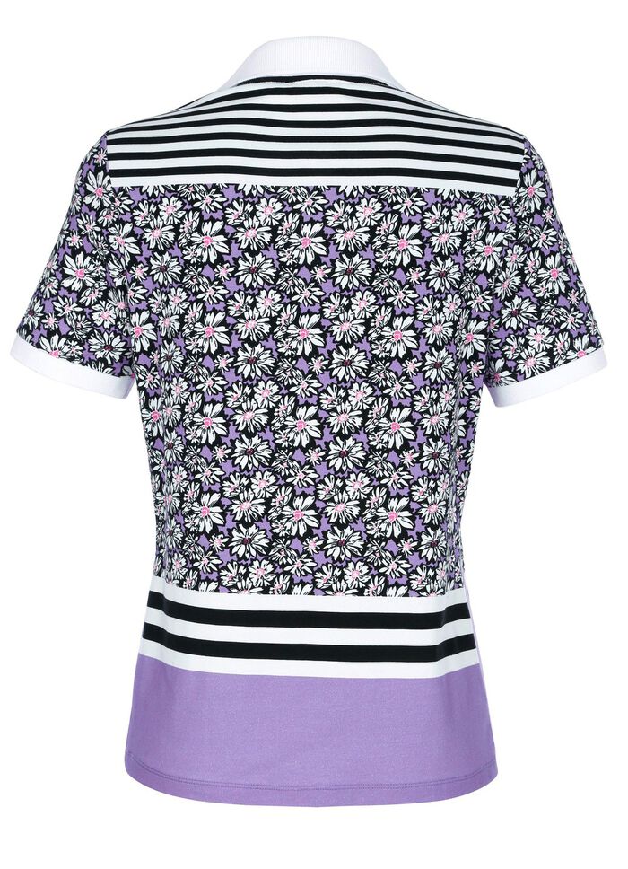 Poloshirt mit Allovermuster 