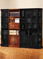 Teilmassive M&ouml;belserie mit Echtholzfurnier NUSSBAUM