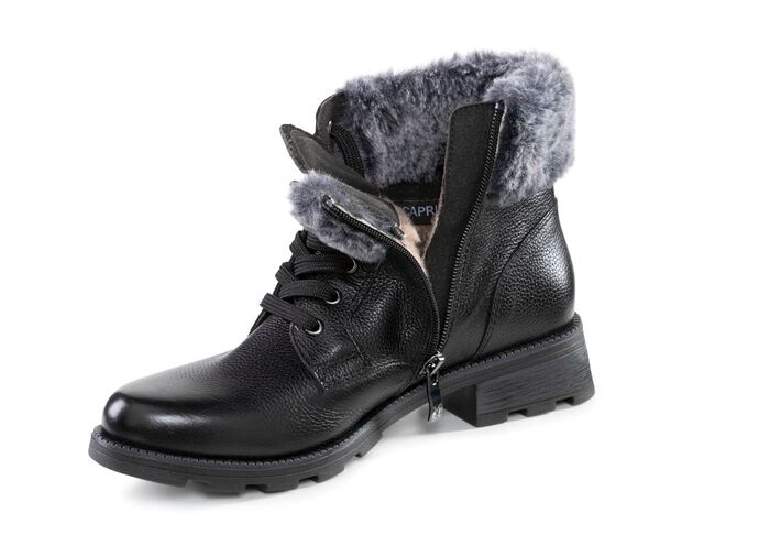 ELENA EDEN, gef&uuml;tterte Damen-Stiefeletten, Winterschuhe, Weite G, mit herausnehmbarem Fu&szlig;bett 