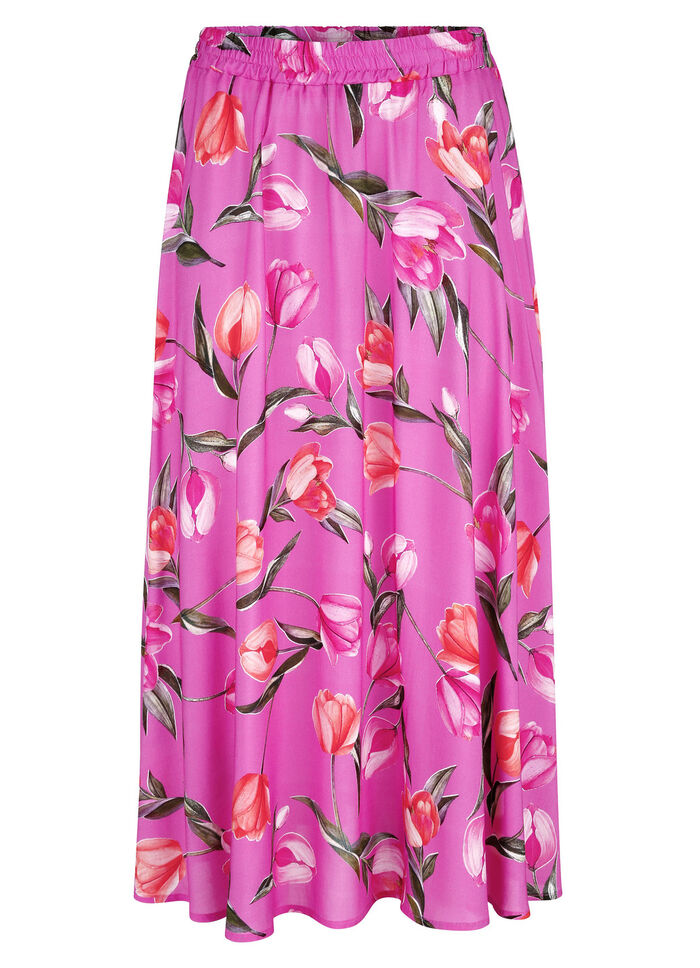 Rock mit floraler Dessinierung 