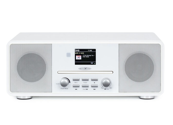 Reflexion HRA19DAB Stereoanlage mit DAB+ Radio WEISS