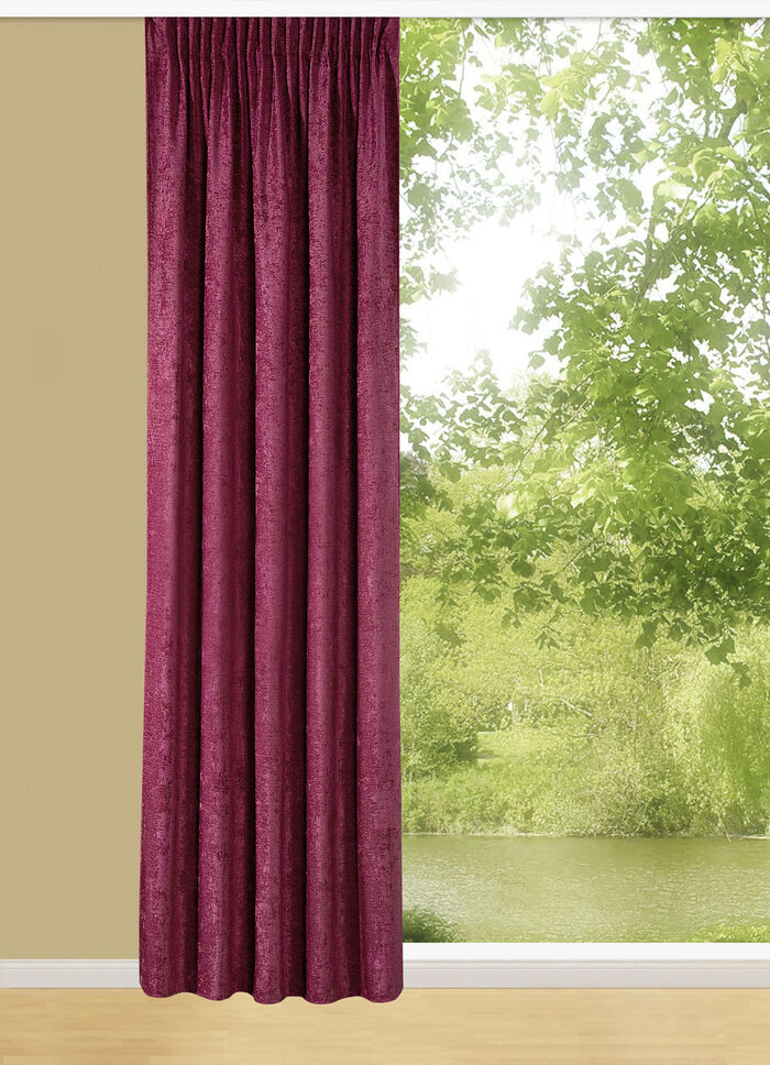 Thermo-Chenille-Verdunkelungsschal mit Multifunktionsband BORDEAUX