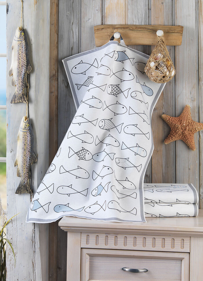 Geschirrt&uuml;cher in  Halbleinen, 3er-Set 