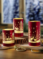 Windlicht, 3er-Set, aus Glas 