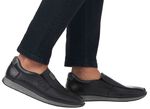 Rieker Slipper aus Nappaleder SCHWARZ