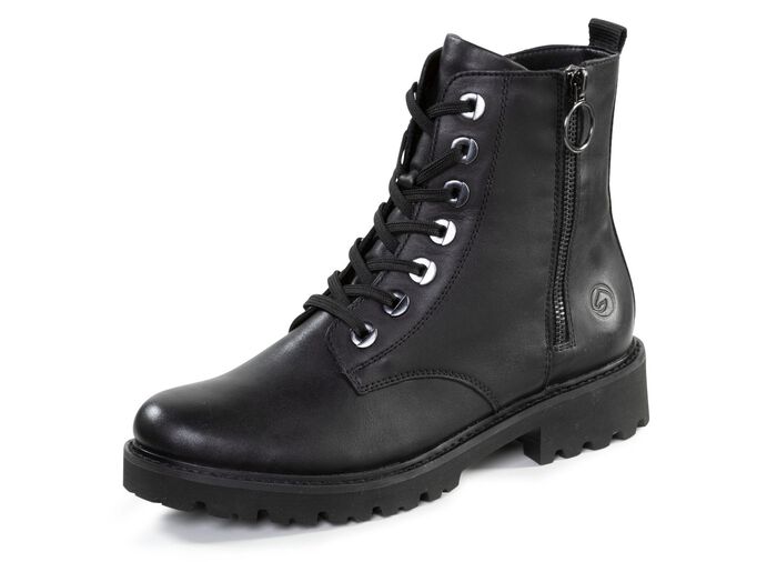 Remonte, modische Damen-Stiefeletten, Winterschuhe, Weite G, mit herausnehmbarem Fu&szlig;bett SCHWARZ