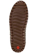 Gemini Slipper aus weichem Rind-Nubukleder TAUPE