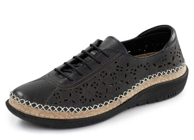 ELENA EDEN, sommerliche Damen-Schn&uuml;rschuhe, Weite H, mit herausnehmbarem Fu&szlig;bett 