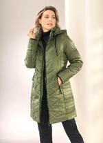 Kurzmantel mit 2-Wege-Rei&szlig;verschluss KHAKI