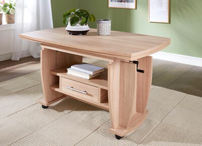 Moderner Couchtisch auf Rollen 