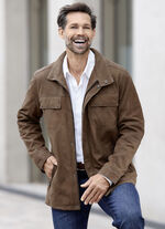 Lederjacke mit Brusttaschen 