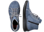Rieker, sportive Damen-Boots, Winterschuhe, mit Reißverschluss JEANSBLAU
