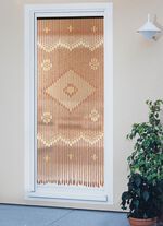 T&uuml;rvorhang aus echten Holzperlen 