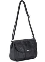 Patchwork-Tasche aus Nappaleder SCHWARZ