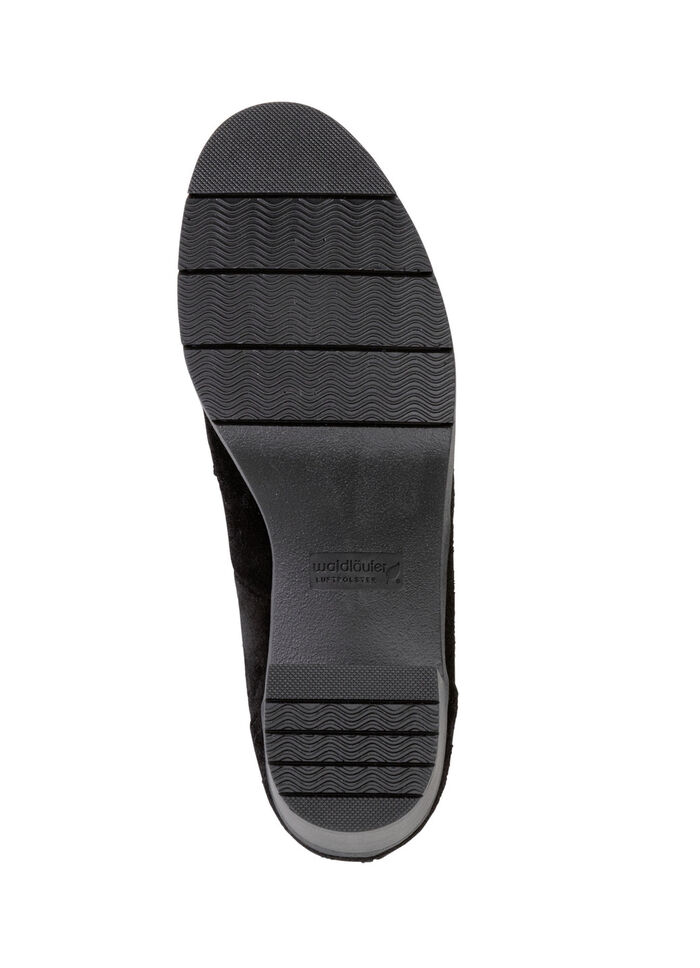 Waldläufer, bequemer Damen-Trotteur, Weite H, mit herausnehmbarem Fußbett SCHWARZ