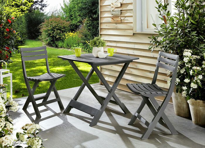 UV-beständiges Balkon-Set, 3-teilig 