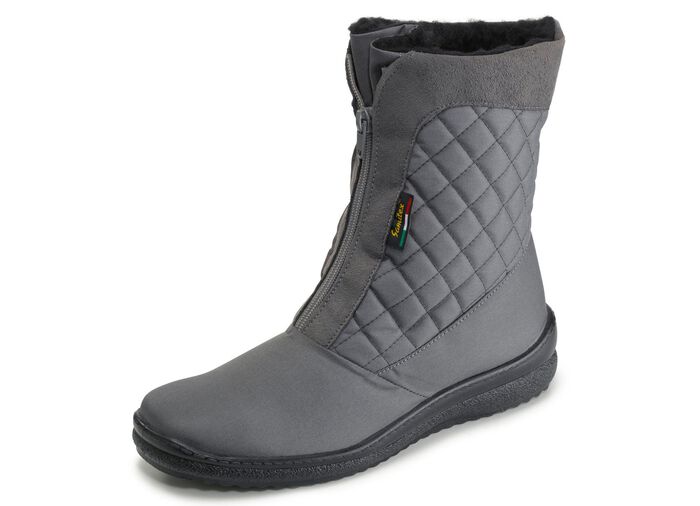 ELENA EDEN Stiefelette aus wetterfestem Textilmaterial GRAU