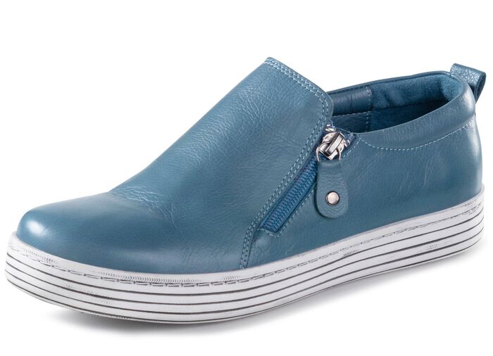 Gemini Slipper aus weichem Rind-Nappaleder JEANS