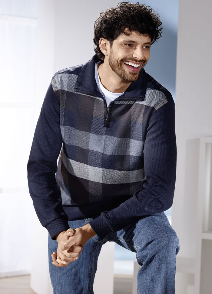 Troyer mit kurzem Reißverschluss 