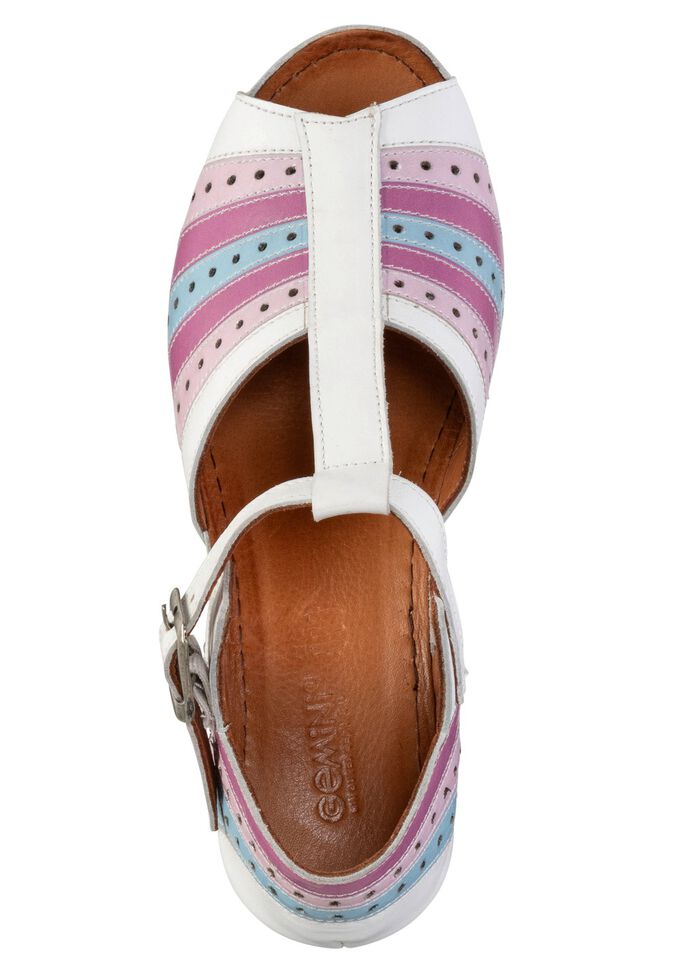 Gemini, modische Damen-Sandaletten, Weite G, mit Gummizug 