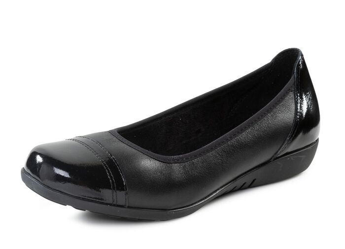 ELENA EDEN, klassische Damen-Ballerinas, Weite G, mit herausnehmbarem Fu&szlig;bett 