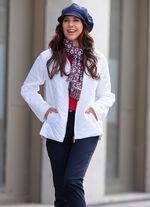 Jacke mit Rei&szlig;verschlussleiste WEISS