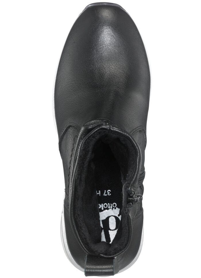 Stiefelette aus weichem Nappaleder SCHWARZ