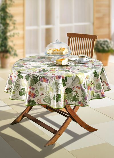 Pflegeleichte Wachstuch-Tischdecke 