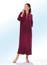 Hausmantel mit Strasszier BURGUND