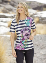 Shirt mit Blumenmotiv 
