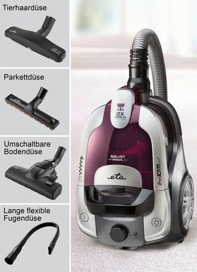 eta Bodenstaubsauger mit elektronischer Saugkraftregulierung 
